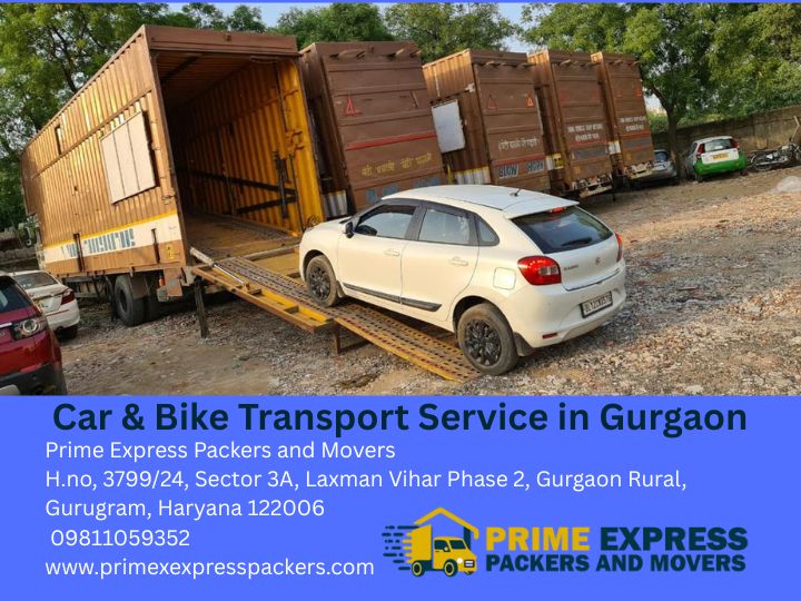 car and bike shifting services in Gurugram